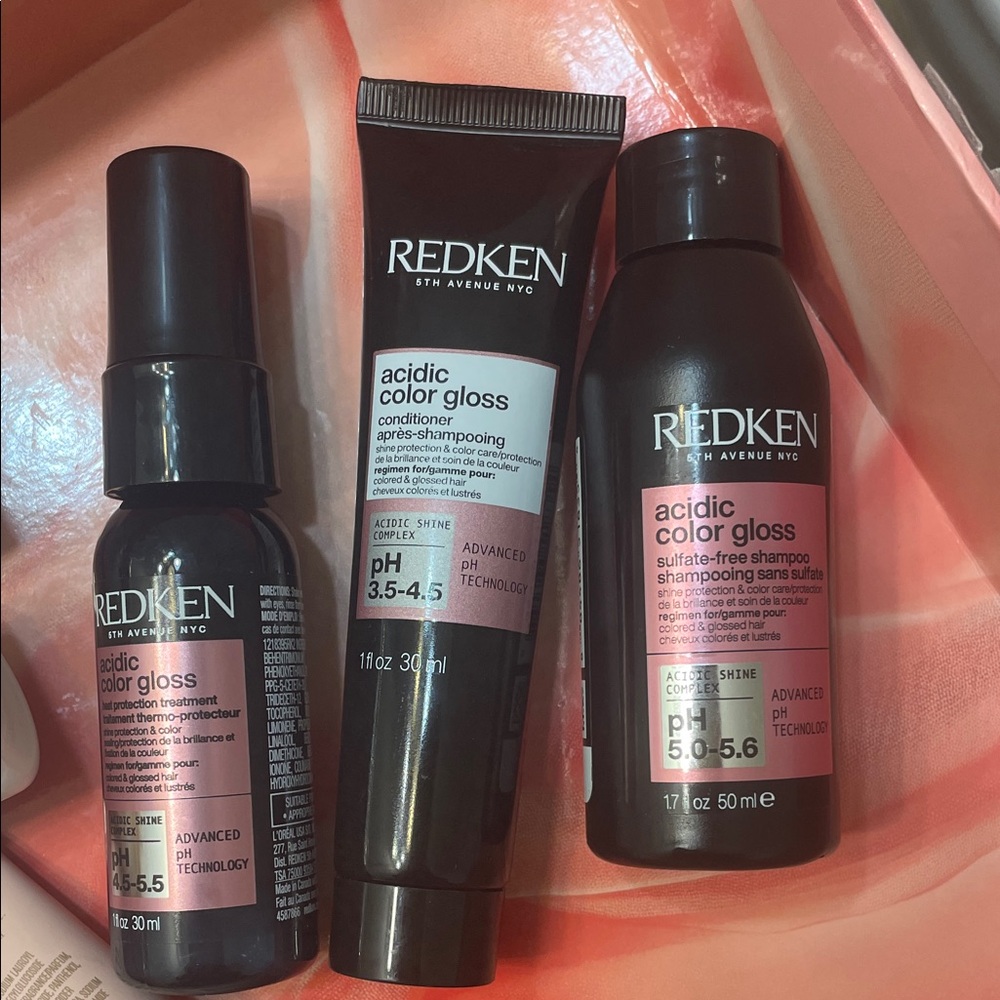 Redken Acidic Color Gloss Trio - Black and Pink